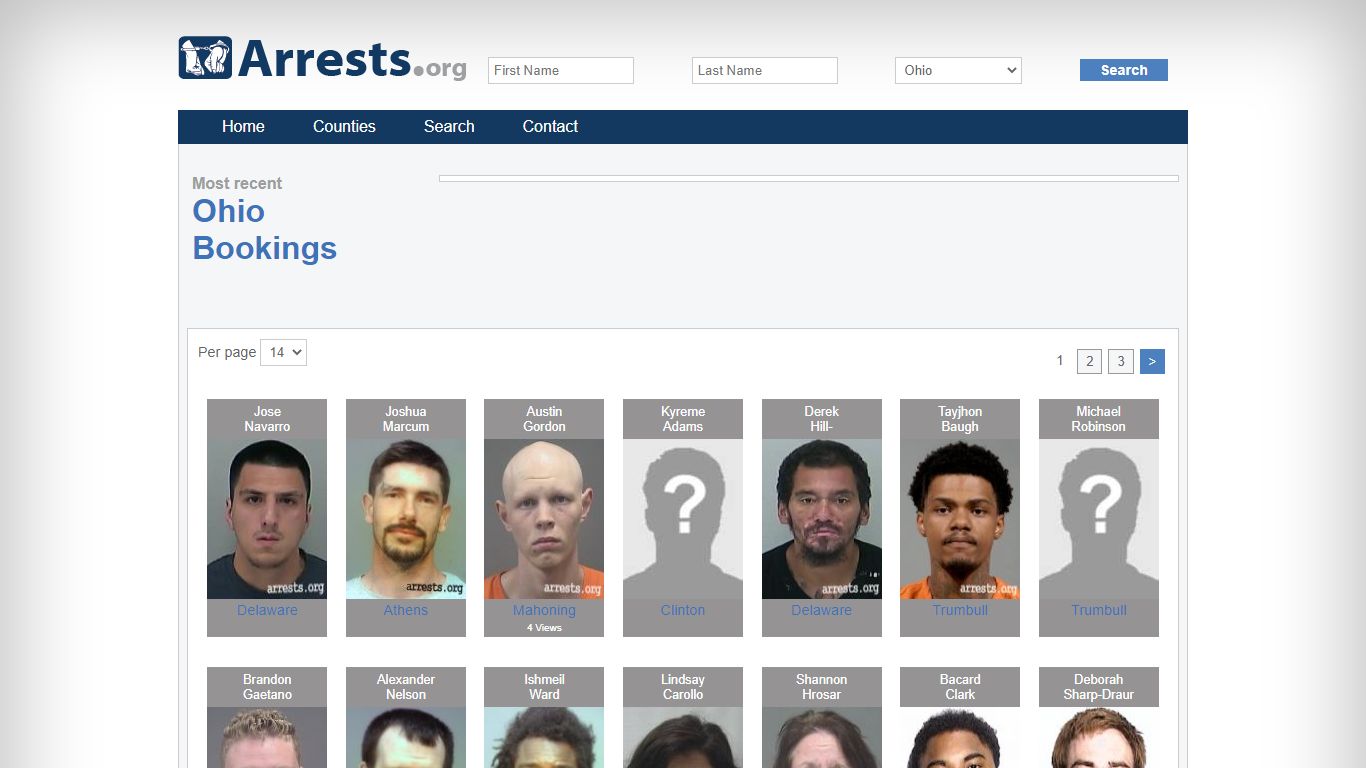 Ohio Arrests and Inmate Search