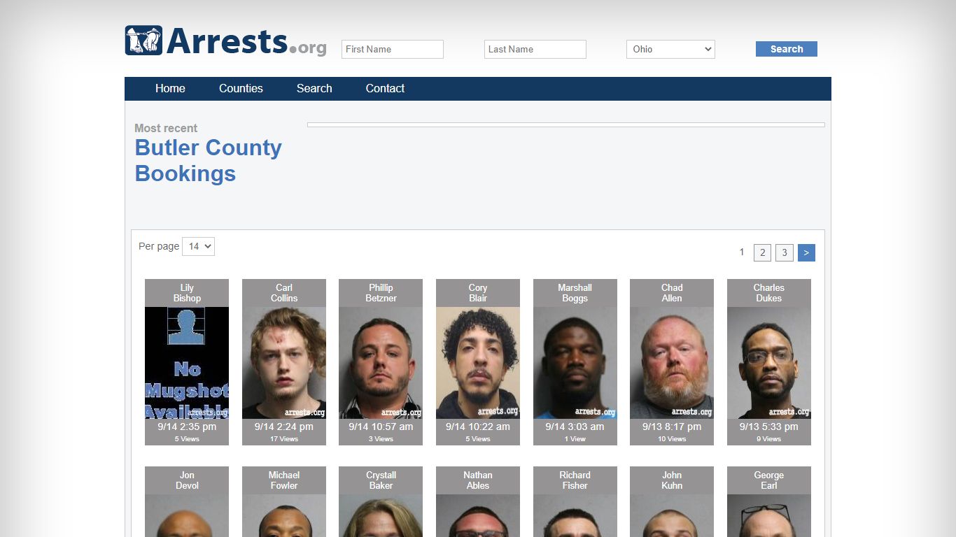 Butler County Arrests and Inmate Search